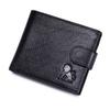RFID Genuine Leather Men Wallet Large Capacity Card Holder Coin Purse