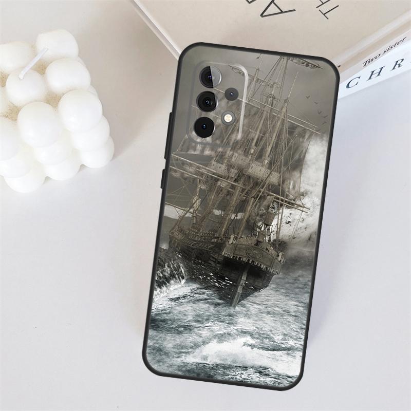 Ships Paintings For Samsung Galaxy A05 A06 A16 A26 A54 A34 A14 A22 A32 A52 A55 A35 A15 A53 A13 A36 A56 Case