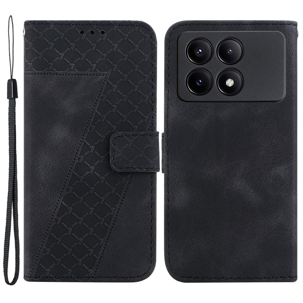 For Xiaomi Redmi K70E 5G/Poco X6 Pro 5G Case 7-Shape Imprinted Phone Wallet Cover