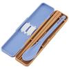 Skater Chopstick Spoon Combination Set 18cm Antibacterial Treated Lunch Box for Adults Comes with Silicone Cushion and Doesn't Make a Sound Made In Ja