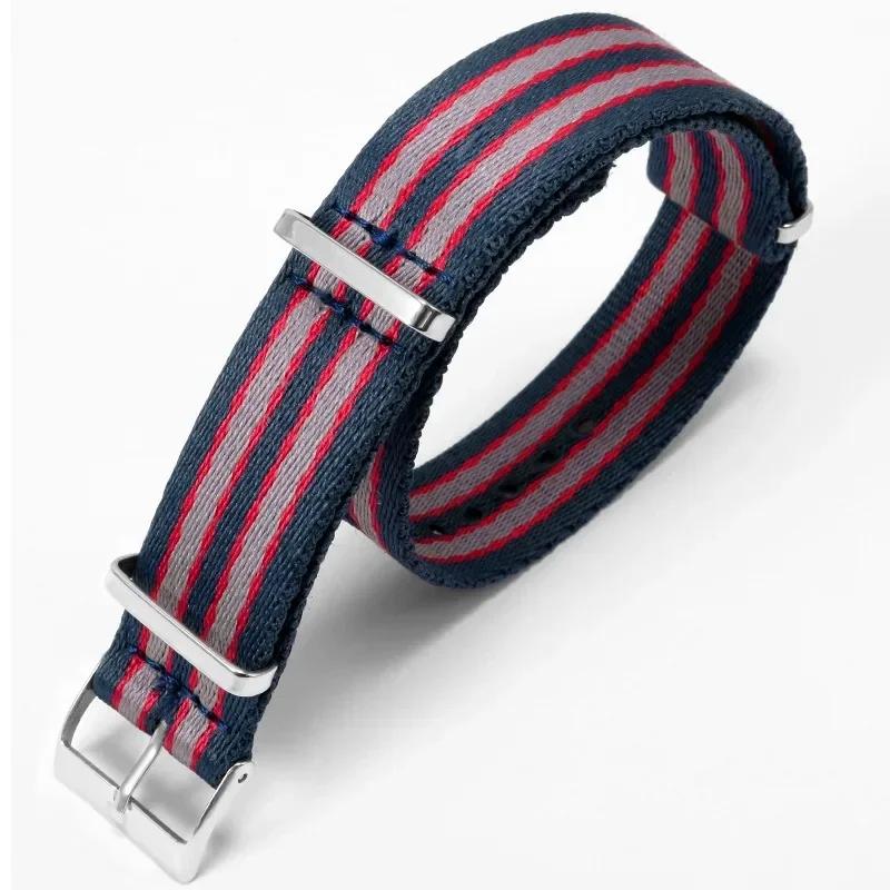 Nylon Watch Strap for Omega 007 for Seamaster 300 20mm Canvas Watchband for Rolex Military Sport Bracelet for Tudor Wristband
