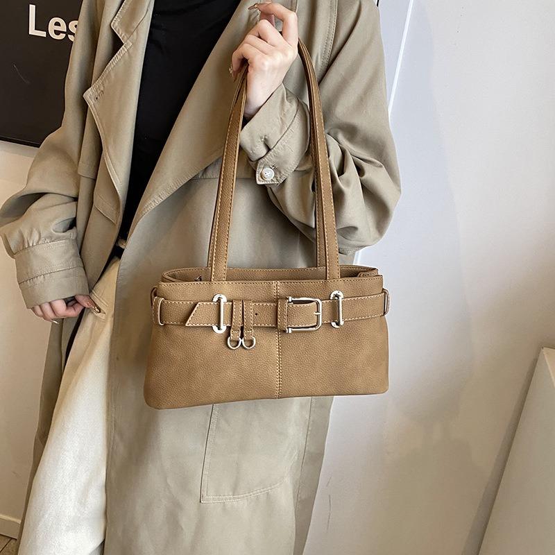 Bag Large capacity women's new spring and summer retro casual shoulder armpit bag fashionable versatile work commuter bag
