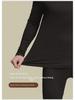 Couples' Comfortable Velvet Thermal Underwear Set with Thickened German Velvet - Round Neck Autumn Top and Winter Bottom Leggings