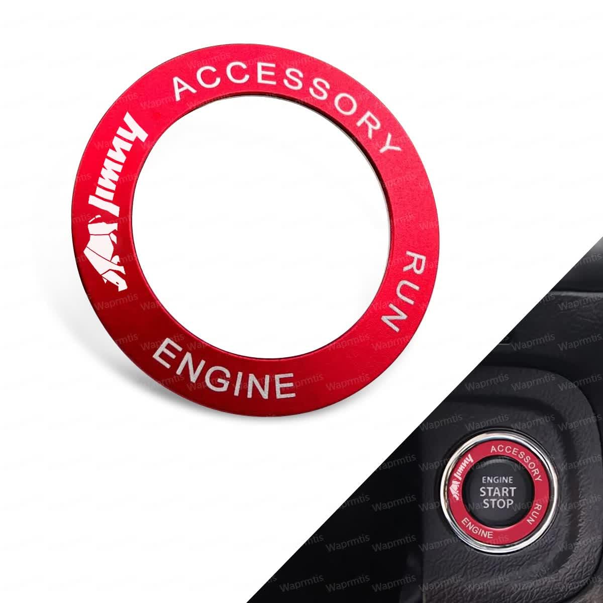 

Jimny Engine Start Ring Jimny JB64 JB74 Engine Start Starter Ring Aluminum Cover (Jimny, Red) jimny