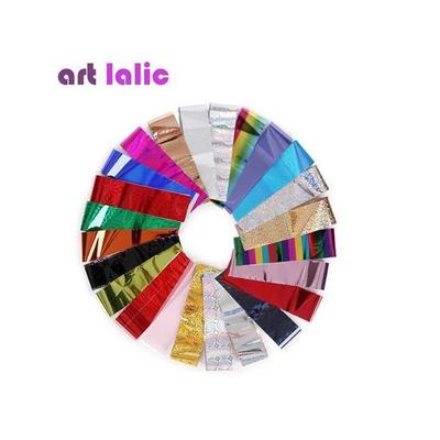 10/20/50 Pcs Holographic Laser Nail Transfer Stickers Nail Foil Nail Art Decoraiton