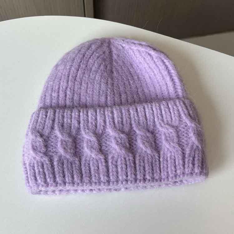 Dongdaemun New Women's Autumn and Winter Knitted Hats, Male and Female Couples Pullover Hats, Student Outdoor Warm Wool Hats