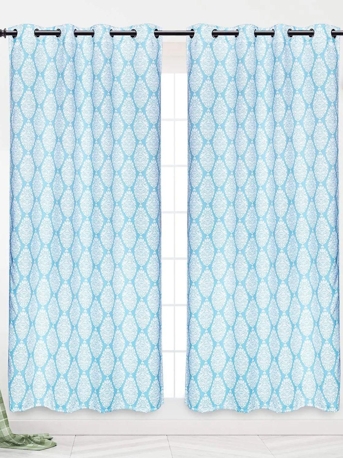 

Блэкаут шторы с термоизоляцией, светоблокирующие, с люверсами, штора в стиле барокко 52 дюйма. Ш x 84 дюйма. L (Двухпанельный) синий