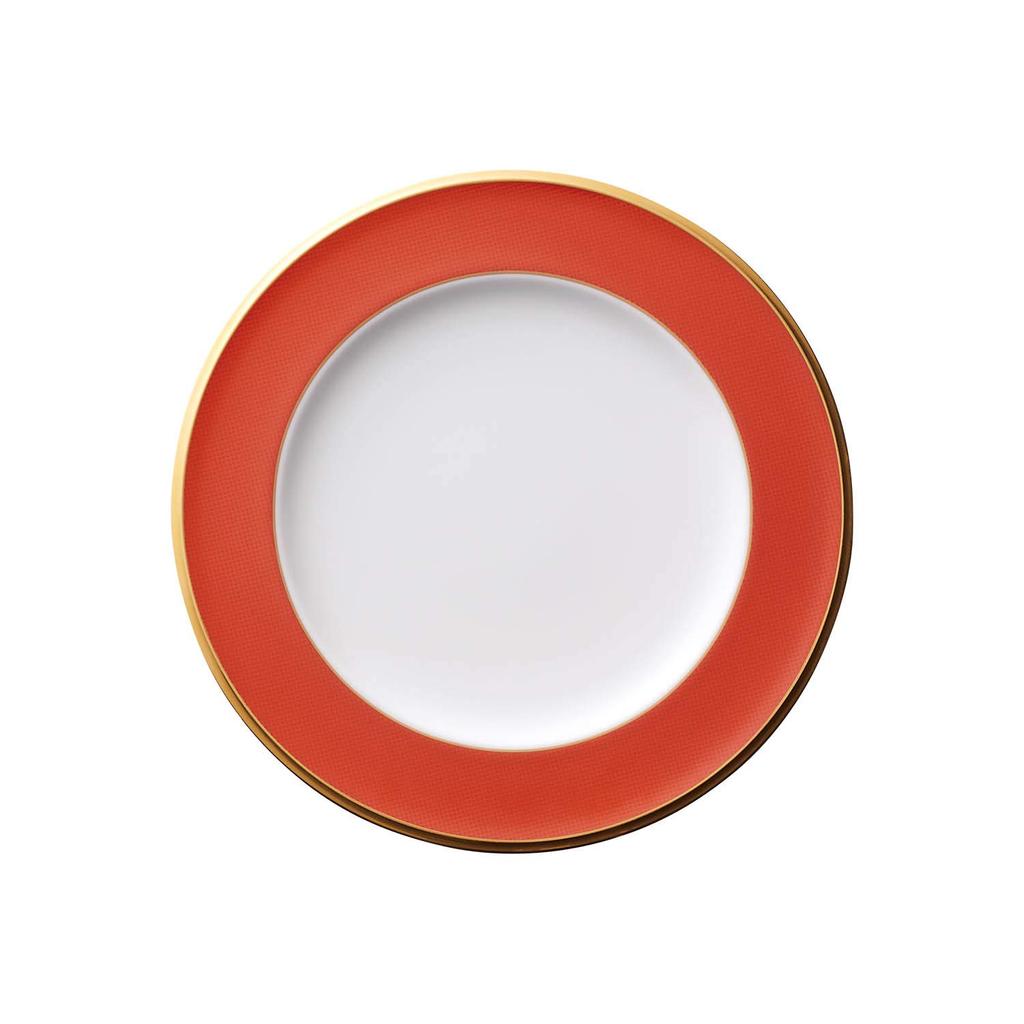 Noritake Plate, 22cm, Vermilion Small Pattern, Single Plate, Bone China, T59511/4948