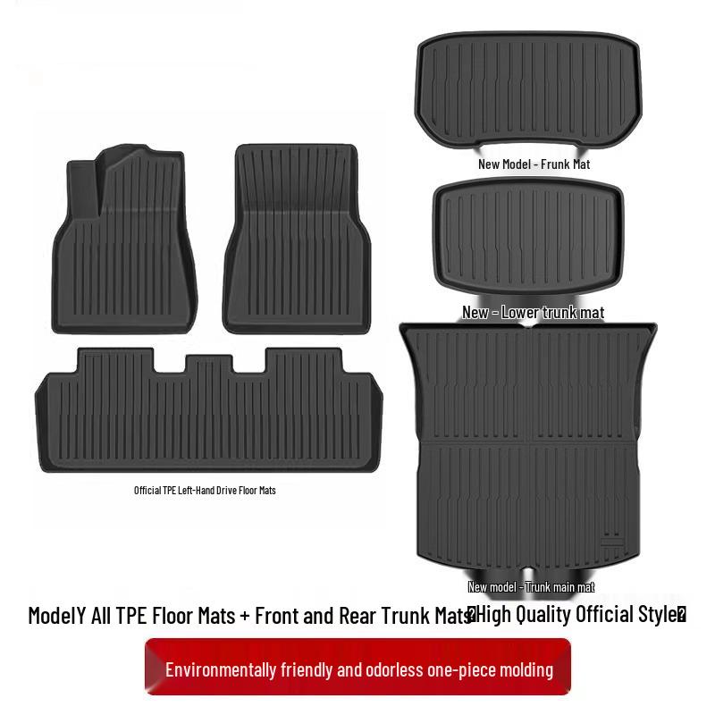 All-Inclusive Floor and Trunk Mats for Tesla Model 3/Y Refresh