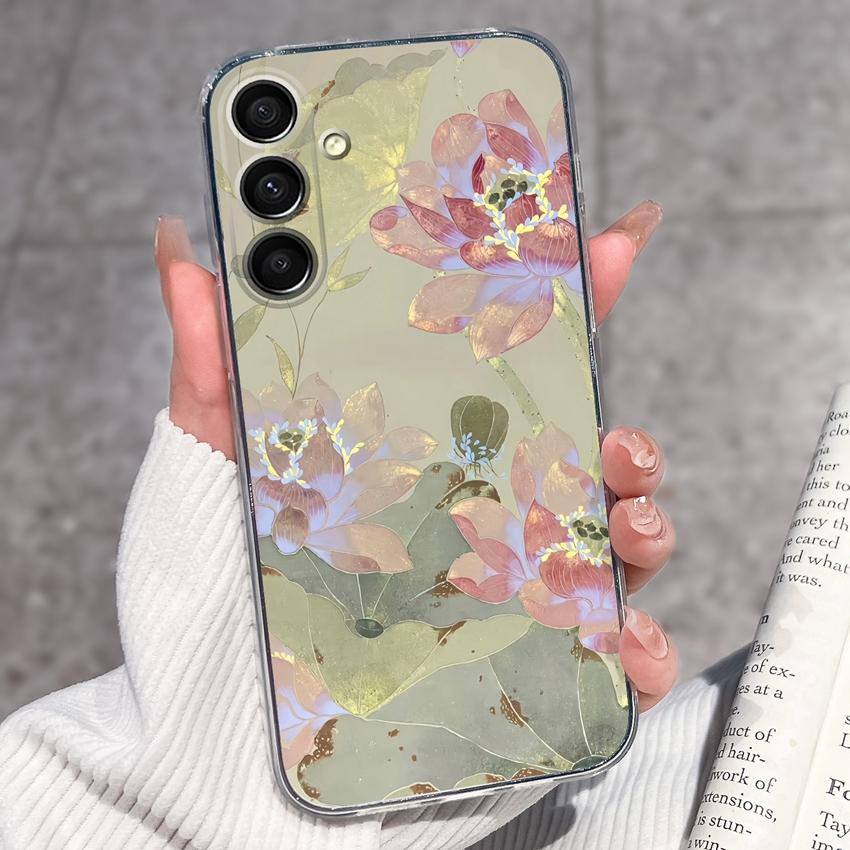 Casing For Samsung A16 A17 A15 A14 A13 A12 A10 A26 A25 A24 A23 A22 Phone Cover Cute Penguin Pattern Transparent Silicone Shell For Samsung Bumper Case