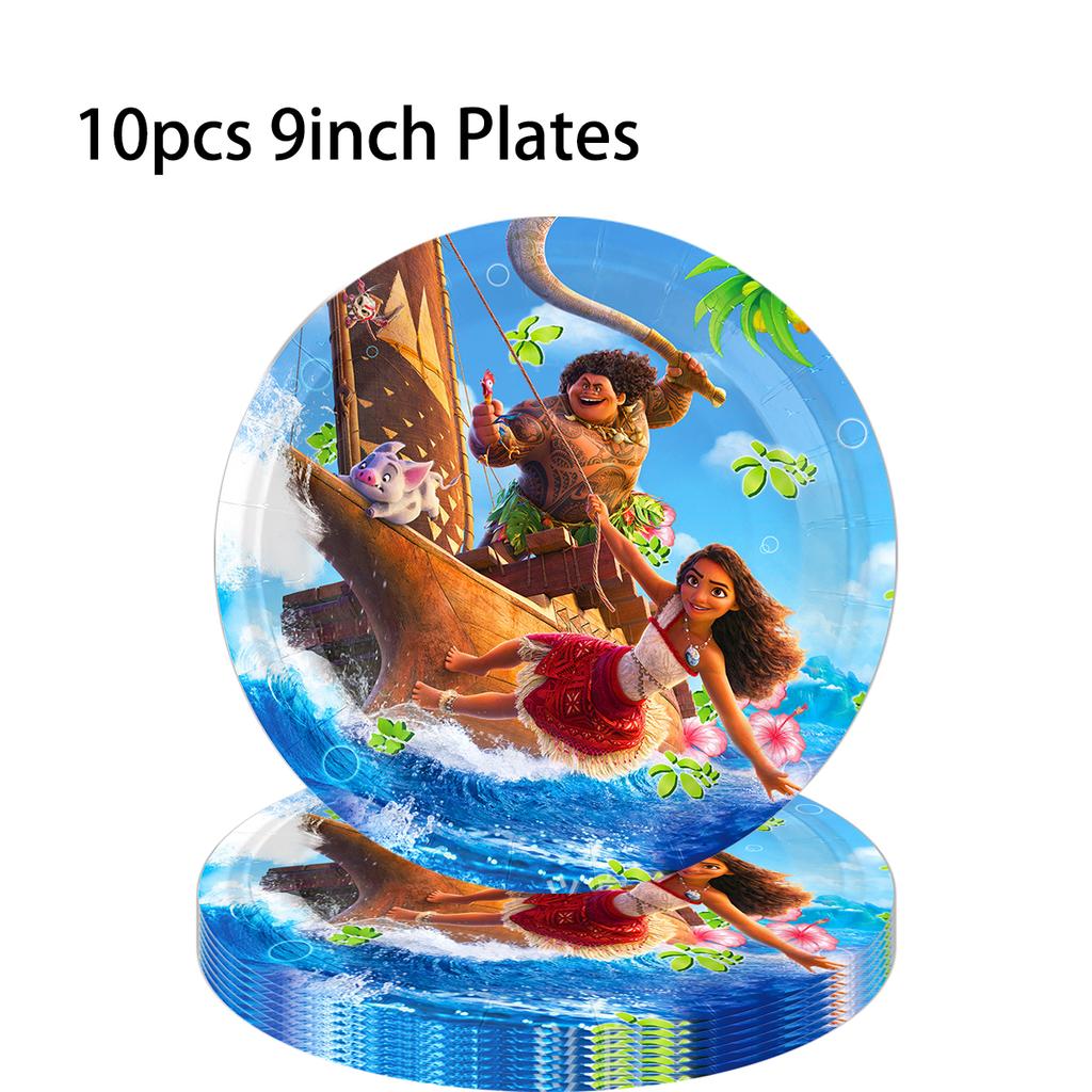 Moana Theme Birthday Party Decoration Tableware Balloons Cup Plate Banner Kid Girls Baby Shower Supplies Christmas Gifts 2 Round Sensory Compression