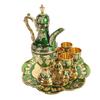 Metal Wine Pot Kit Rustproof Waterproof Zinc Alloy Coffee Pot Set Decorative Exquisite Vintage Pot Tray Set for Daily Party Banquets