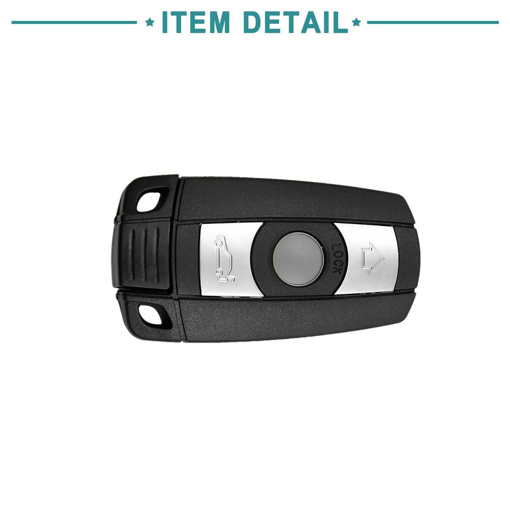 ACROPIX Schlüsselloser Einstieg Gehäuse Schlüsselanhänger Schale Abdeckung Ersatz für BMW 328i Schwarz 1 Stück