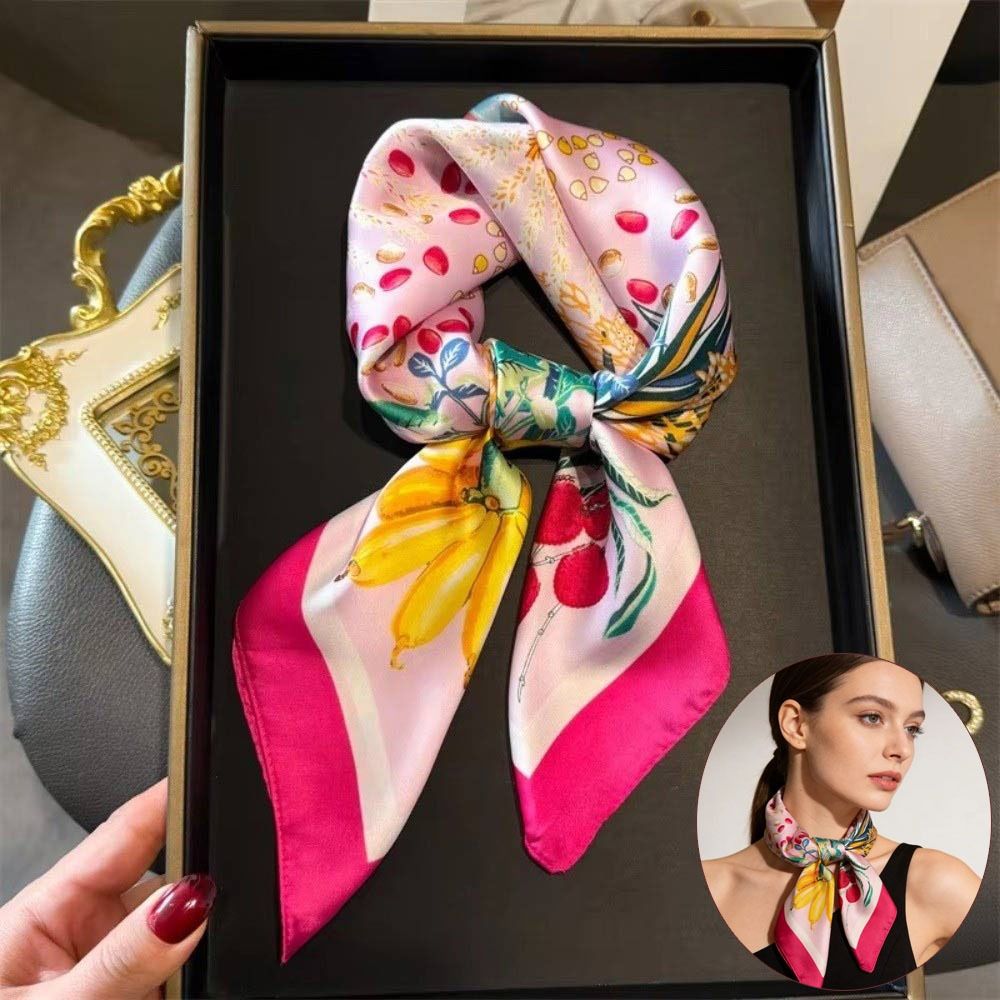 Square Paisley Hijab Satin Scarf Shawl High Quality Silk Scarf Hair Accessories