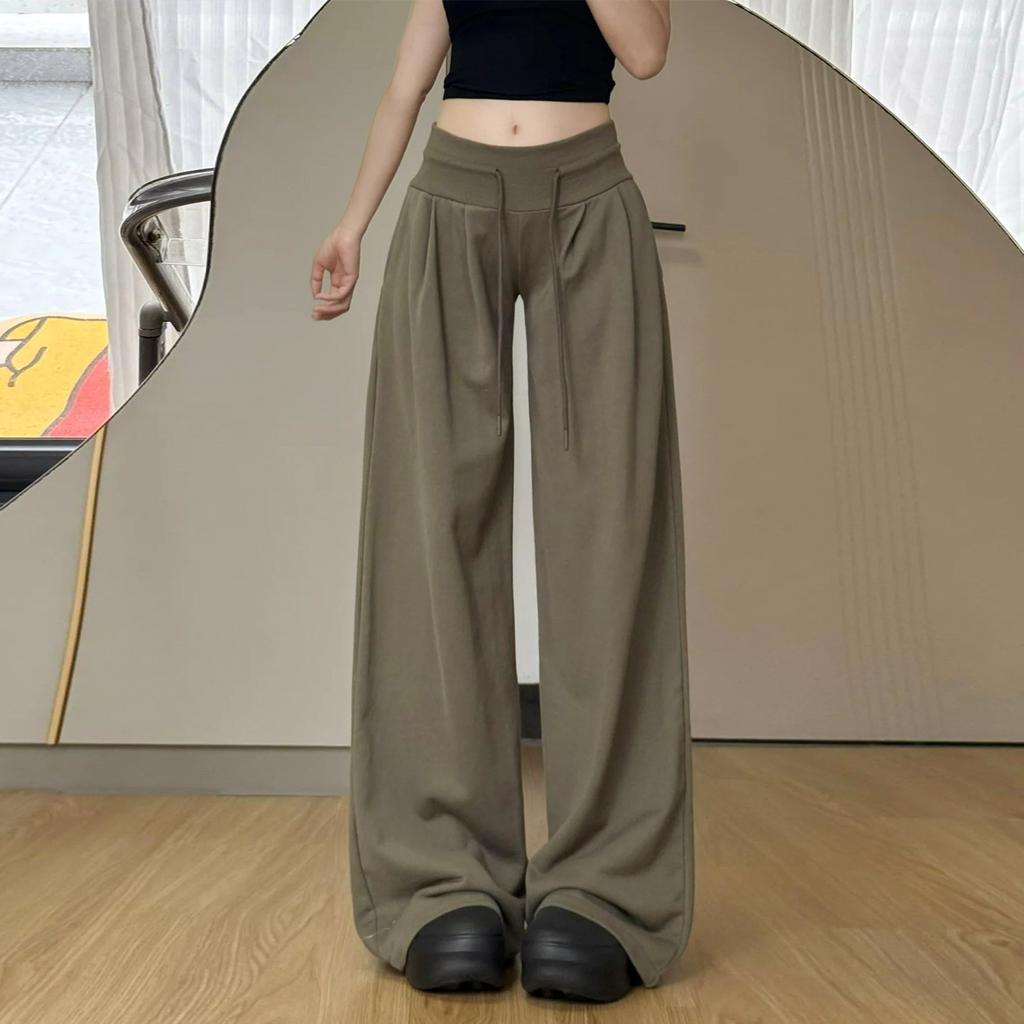 Sweatpants Women's Pants Autumn New Low-rise and Thin Loose Straight Wide-leg Casual Lazy Sweatpants
