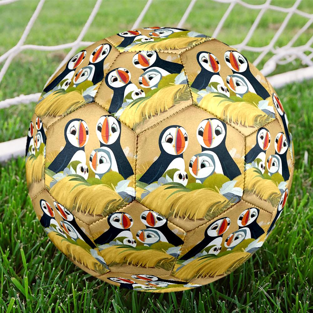 Puffin Rock Theme Size 5 Soccer Ball, Suitable for Both Indoor and Outdoor Matches, a Gift Suitable for Everyone.