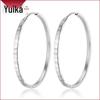Personalized Trendy Fashionable Square & Round Big Hoop Earrings for Women