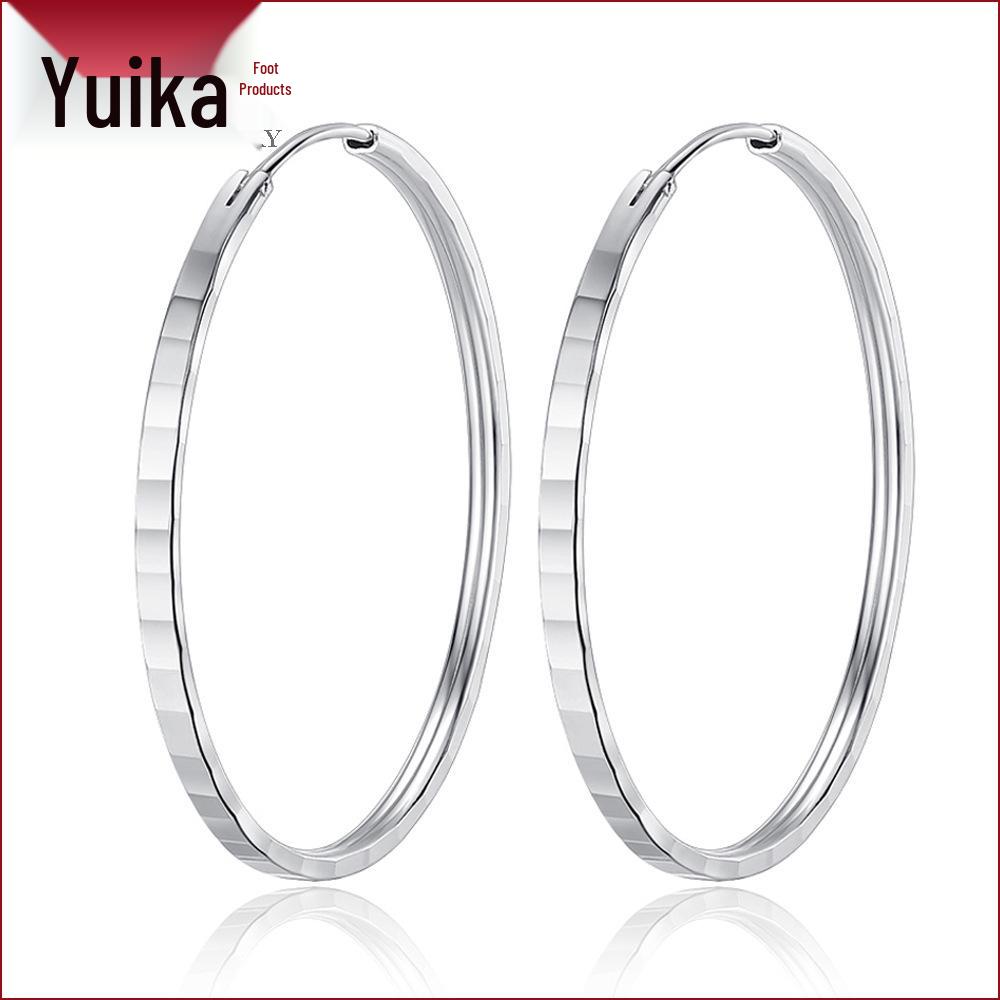 Personalized Trendy Fashionable Square & Round Big Hoop Earrings for Women
