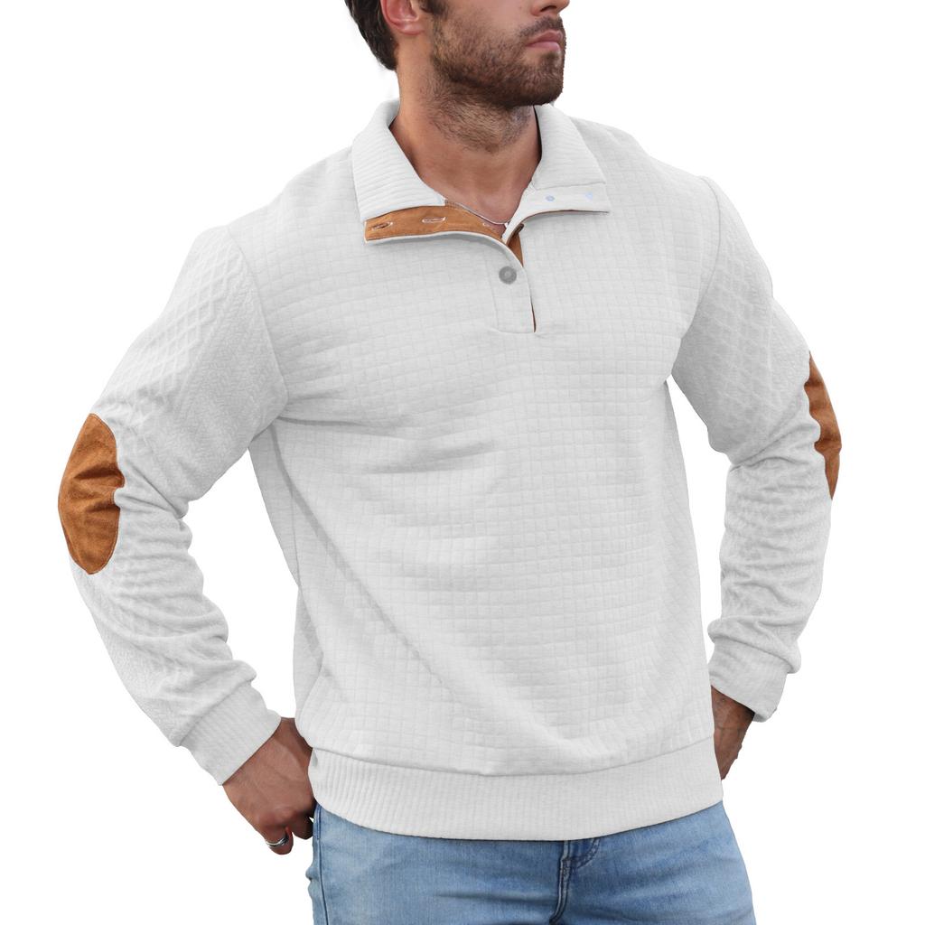 Spring and Autumn Light and Casual Men's Corduroy Jacket, Stand-up Collar Long-sleeved Jacket, Outdoor Casual Sweatshirt