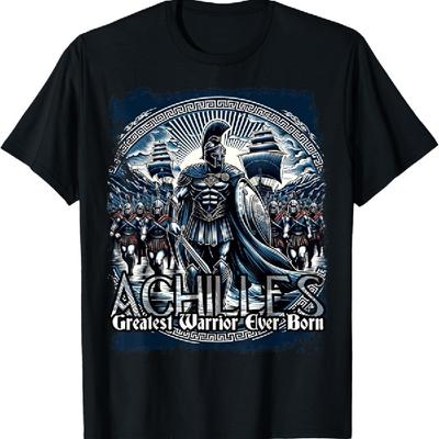 Greek Mythology Achilles The Great Warrior Epic Tale T-Shirt