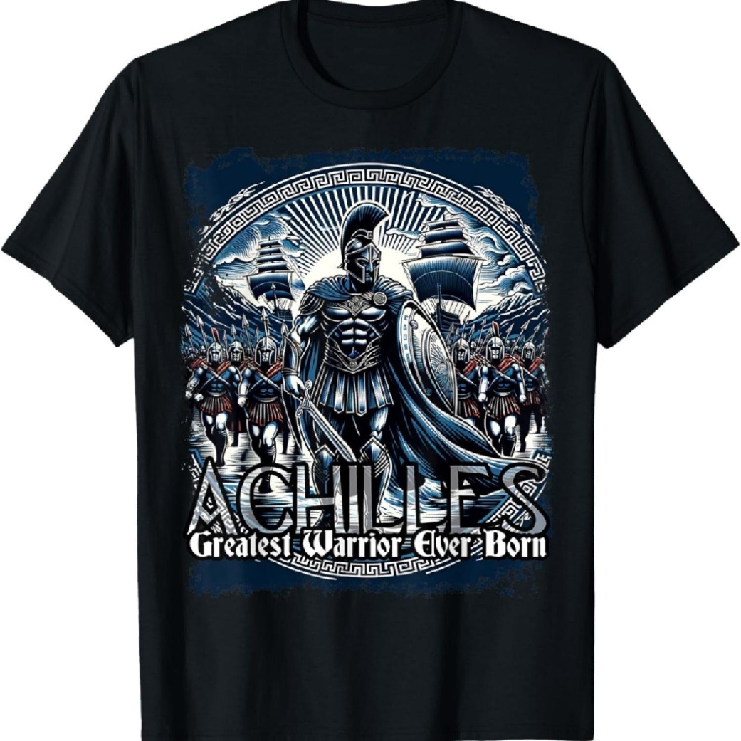 

Greek Mythology Achilles The Great Warrior Epic Tale T-Shirt XXXXXL чорний