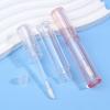 2ml Bote Rosa Transparente Recargable para Brillo de Labios DIY Tubos Vacíos Tubo de Brillo de Labios Tubo de Pintalabios Varilla Gruesa Paquete Cosmético de Viaje