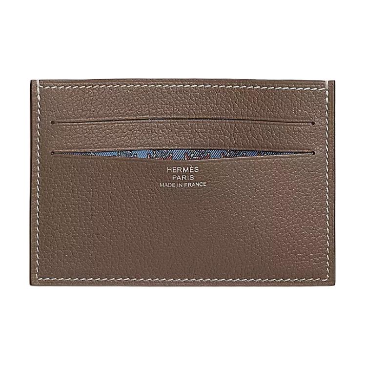 

Hermes Citizen Twill 11 Twill Design Evercolor Leather Card Holder Men Card Holder Brown H084439CAAD Brown
