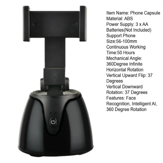 Gimbal Intelligent AI 360 Degree Anti-shake Face Recognition Live Selfie Shooter Panorama Follow