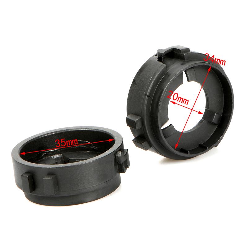 2 st för Volkswagen Golf-6 Sharan Scirocco Car H7 LED-strålkastare Glödlampshållare Dimljus Adapter Hållarklämmor Tillbehör