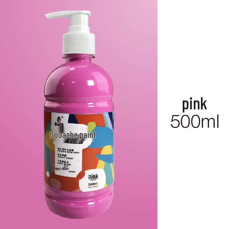 Kunstbedarf: 24-Farben 500ml Waschbares Gouache-Farben-Set für Bildungseinrichtungen und Kinder