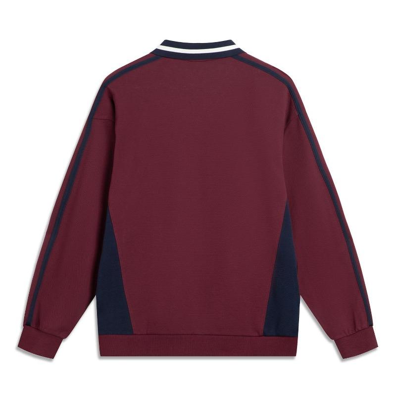 Li Ning Sports Lifestyle Series Loose Fit Logo Sweatshirt Unisex Sweatshirt AWDVC89-5