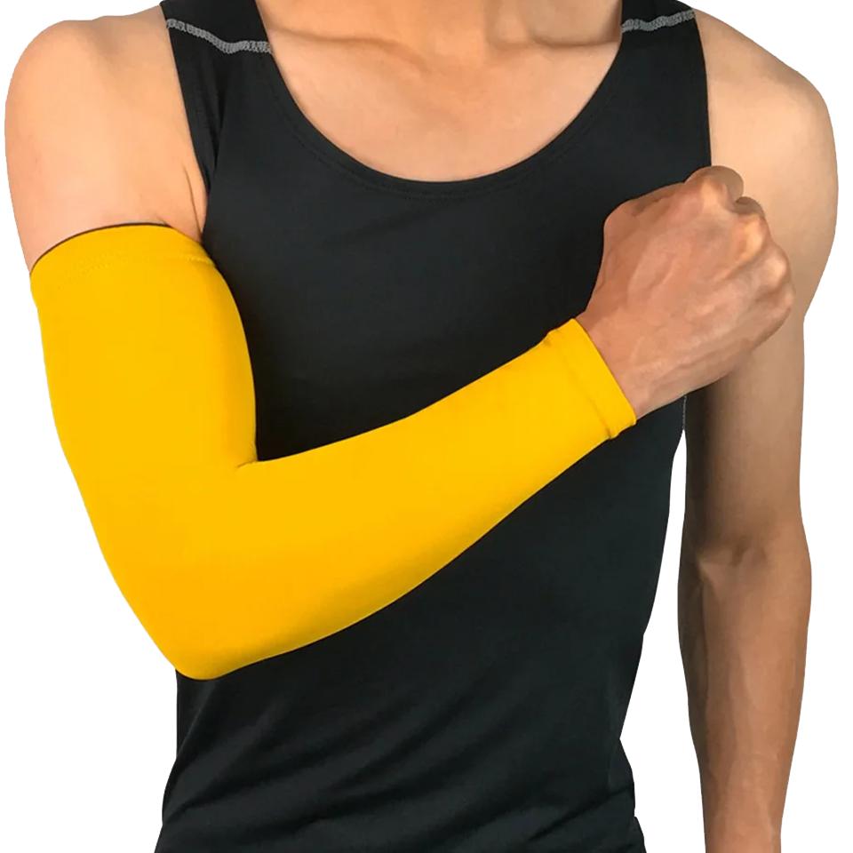 Loogdeel Basketball Arm Sleeve 1Pcs Quick Dry UV Protection Running Support Arm Warmers Fitness Elbow Pad