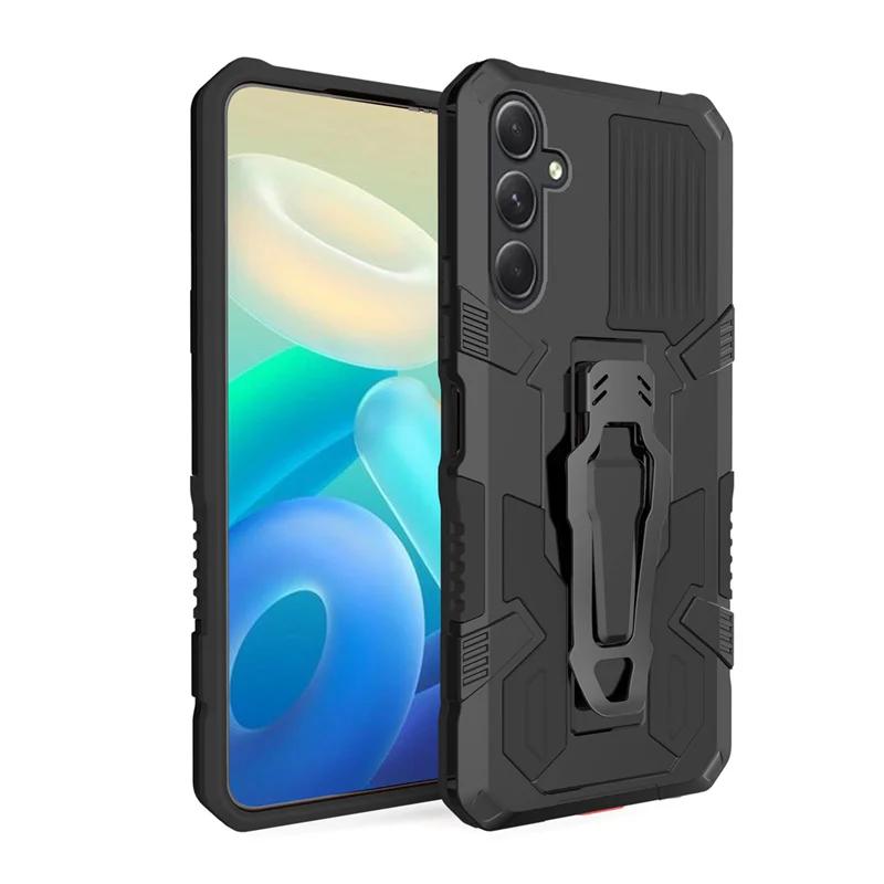 Armor Belt Clip Stand Case For Samsung Galaxy A16 A06 A55 A35 A25 A15 A05S A34 A54 5G Shockproof Protective Cover Fundas