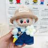 17cm Canvas Clothing, First and Second Generation, Labubu Clothing, Vinyl Doll Decoration, Pendant Clothing, Overalls, Doll Set Hat