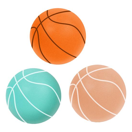 Geräuschloser Basketball Hoher Rückprall Geräuscharm Indoor Kinder Dribbling Training Unbeschichteter Schaumstoff hoher Dichte Kleinkinder Übung Sport Hüpfball