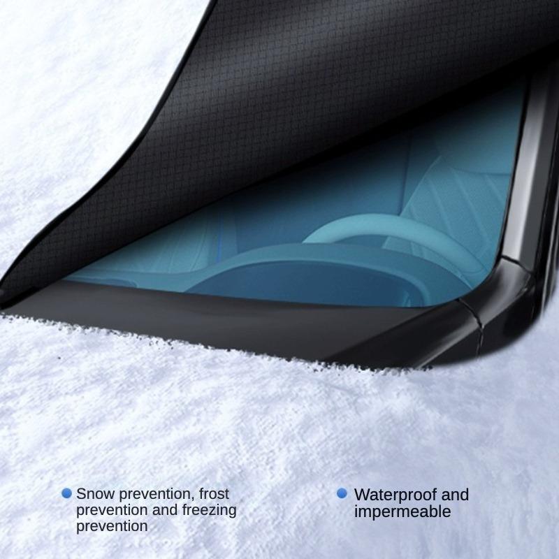 New Winter Snow-Proof Car Sunshade and Snow Shield, Extended and Thickened for Winter, Sunshade for Front Windshield, Snow Cover, Frost and Freeze