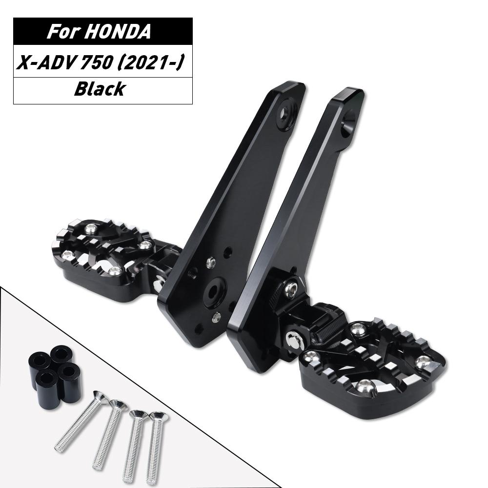 X-ADV 750 Motorcycle Aluminum Rear Pedal Foot Stand Folding Footrests Passenger FootPegs For HONDA XADV 750 XADV750 2021-2025