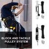 Heavy Duty Rope Pulley Block Zinc Zinc Zinc Alloy Hook Lifting Pulley Handheld Crane Heavy Goods Lifting