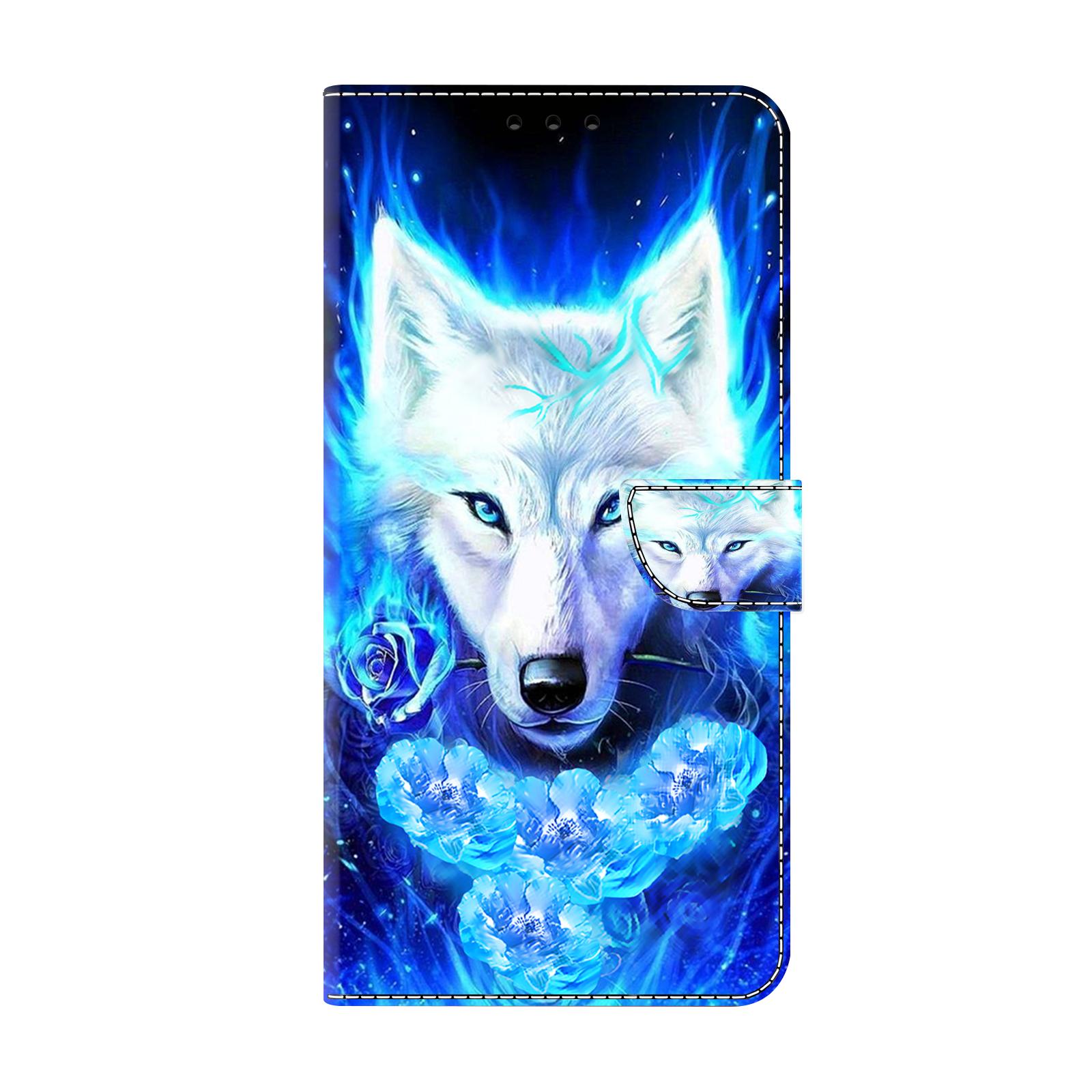 

Крутой чехол-кошелек из искусственной кожи с рисунком белого волка, противоударный, с отделениями для карт для iPhone, Samsung, Huawei, Xiaomi, Motorola, Oppo, Google, Nokia, LG, Oppo, Sony. Redmi 10C синий