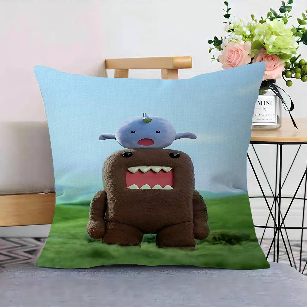 Cute Domo-Kun Pillow Anime Pillow Sofa Bed Head Pillow Cover Cushion Cover 45x45 Cm Fashion