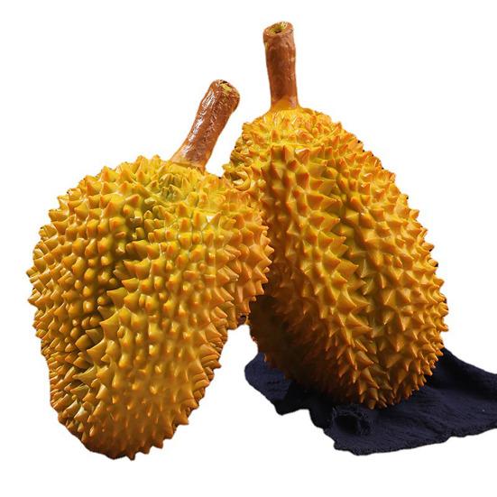 Durianmodell Falsk durian-dekorasjon Falsk durian-figur Kunstig fruktrekvisitt for Fruktbutikker Supermarkeder Utstilling