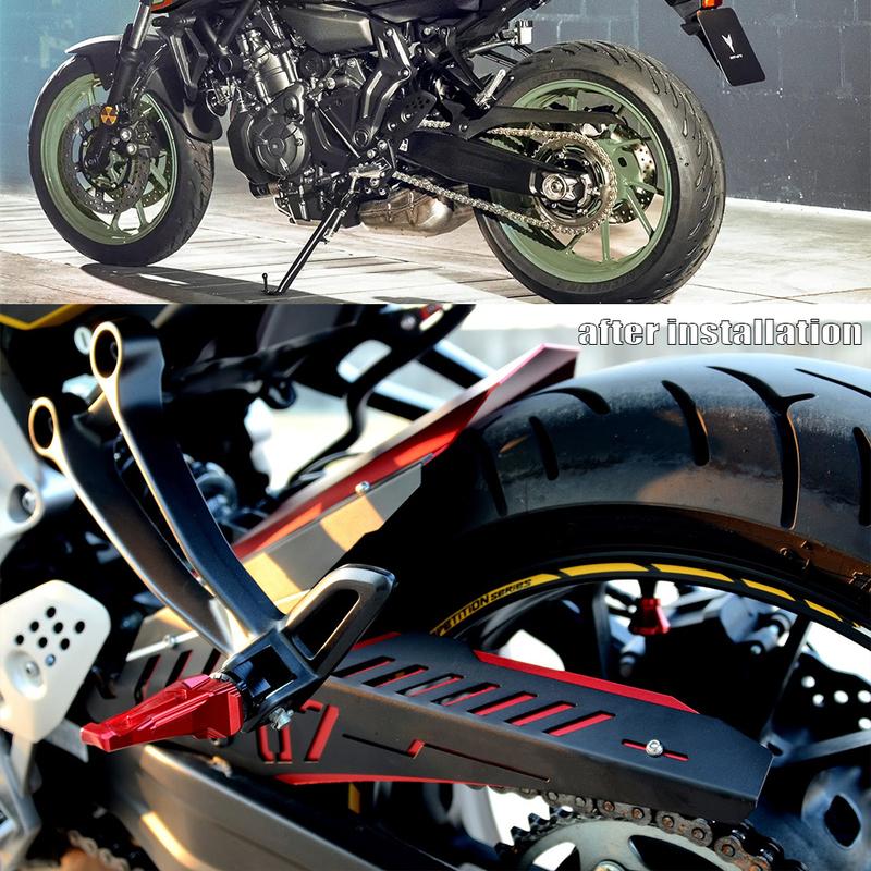 Fits For YAMAHA MT07 MT-07 2014-2024 XSR700 XSR-700 2021-2023 Motorcycle Rear Fender Mudguard Chain Guard Cover Inner Hugger