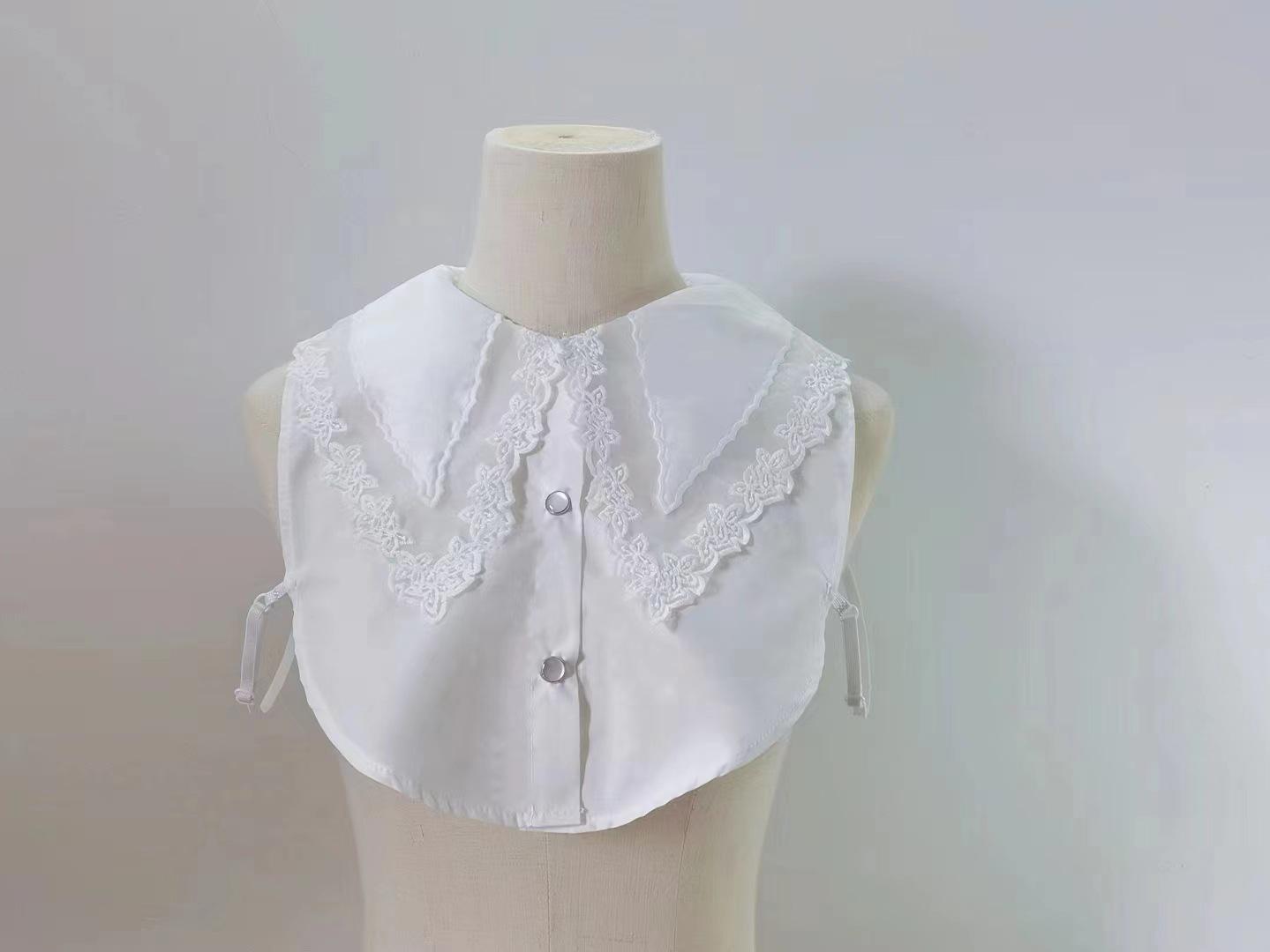 

2024 Водорастворимое кружево, вышитый большой лацкан кукольный воротник весна-лето универсальный модный поддельный воротник