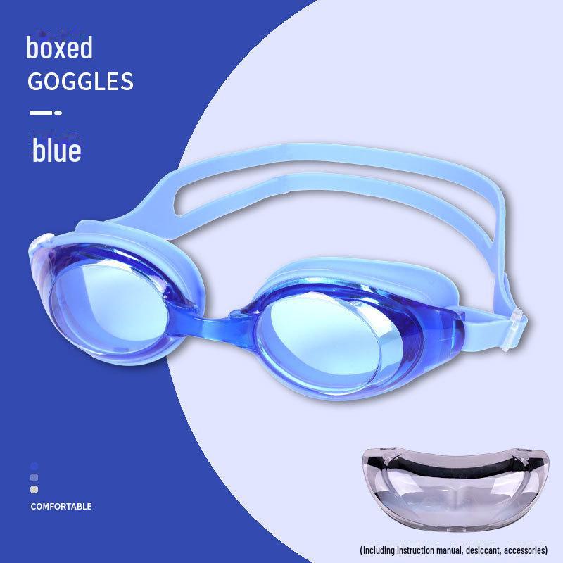 

Водонепроникні Окуляри для плавання з силікону високої чіткості з захистом від запотівання для дорослих, чоловіків та жінок - Професійне спорядження для плавання при міопії