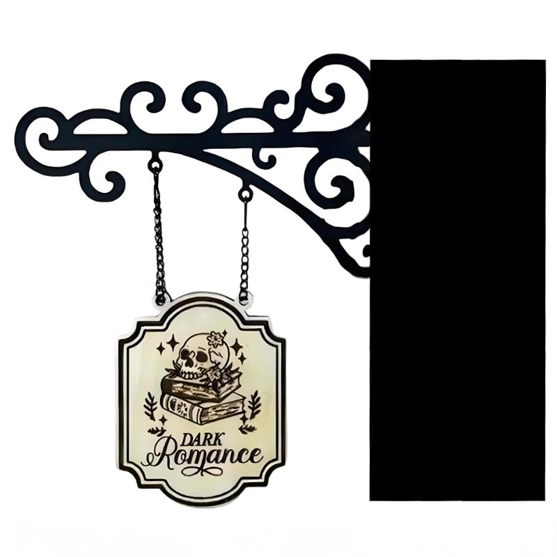 Book Nook Tavern Signs Literary Hanging Sign Readers Genre Shelf Labels Book Decor Bookshelf Signs Halloween Decor