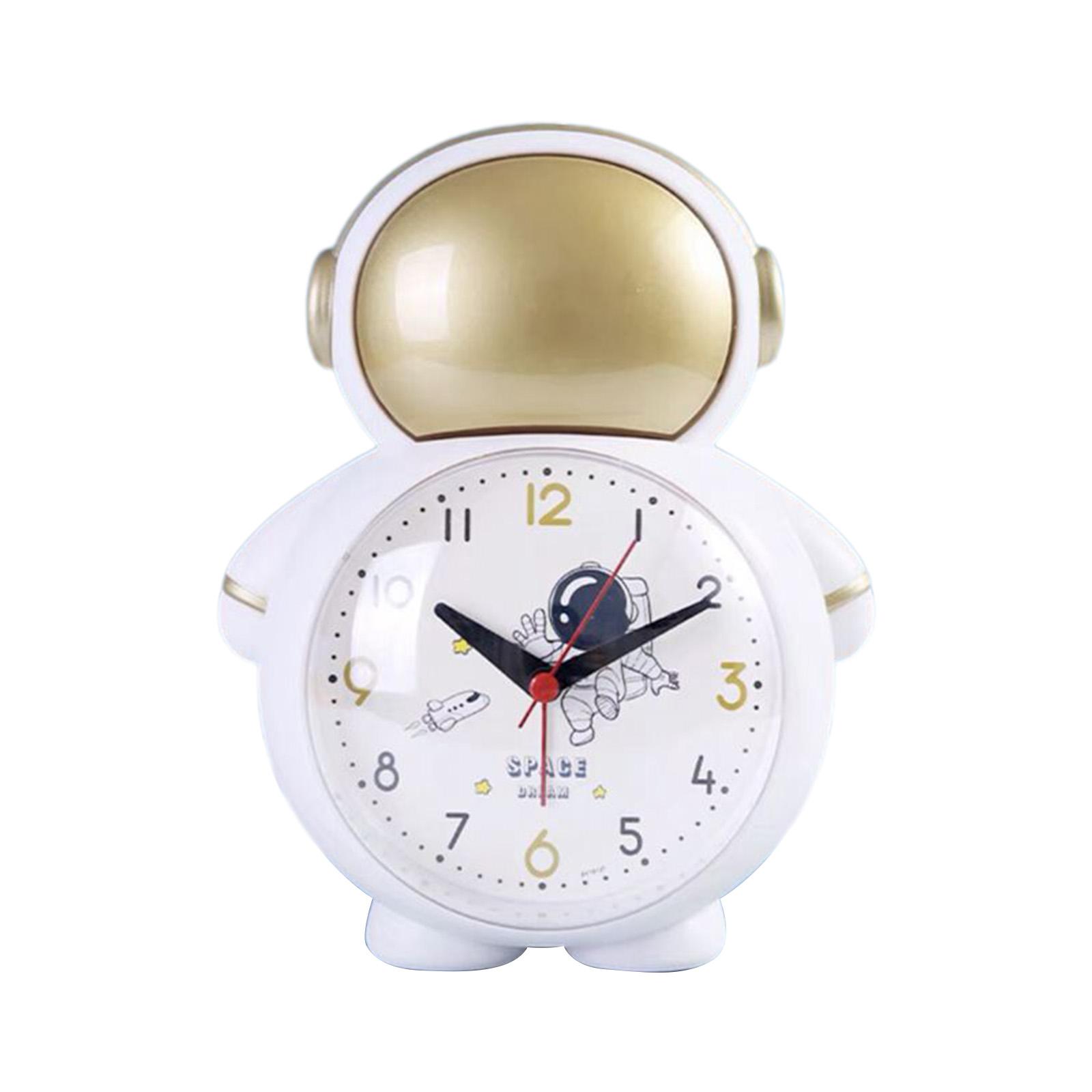 

Электронный настольный будильник, астронавт, немые настольные часы, украшения с подсветкой, студенческие детские украшения для спальни, дома золотой