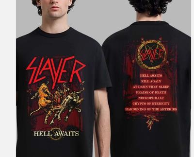 Slayer Hell Awaits Kolekcja 40. Rocznicy Torn Asunder Hell Awaits Koszulka Unisex Koszulka