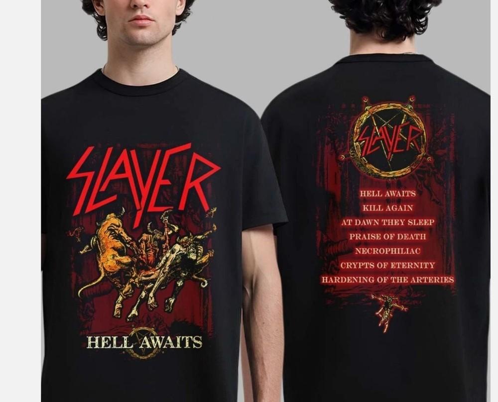 Slayer Hell Awaits 40th Anniversary Collection Torn Asunder Hell Awaits T-Shirt Unisex T-Shirt S