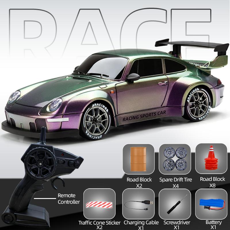 1/24 4WD RC Drift Car 2.4G Remote Control High Speed Racing Toy for Boys Christmas Gifts