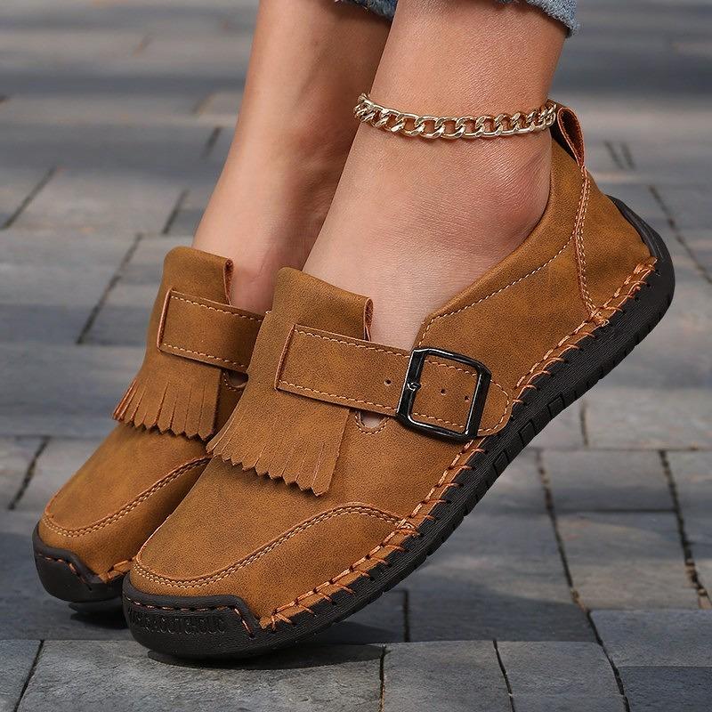 Fashion Loafers Women's 2025 Spring and Summer European and American Style Flat Sole Shoes Comfortable Casual Shoes Tamanos Femininos 43